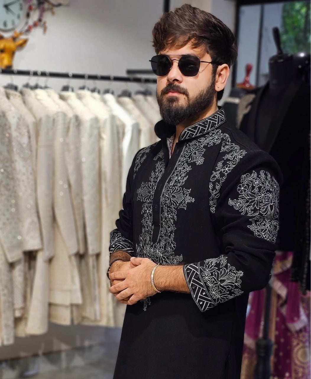 Threadwork Luxury Kurta and Pants
